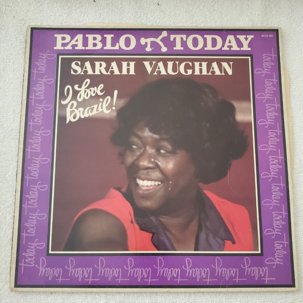 Sarah Vaughan Pablo Today I Love Brazil! Vinyl Record LP Pablo Records Vintage